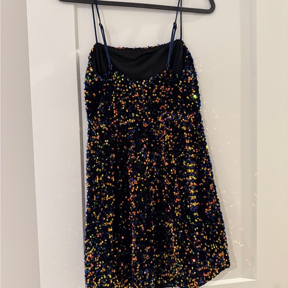 Hello Molly Made for Movie Screens Navy Sequin Mini Dress - Picture 4 of 7